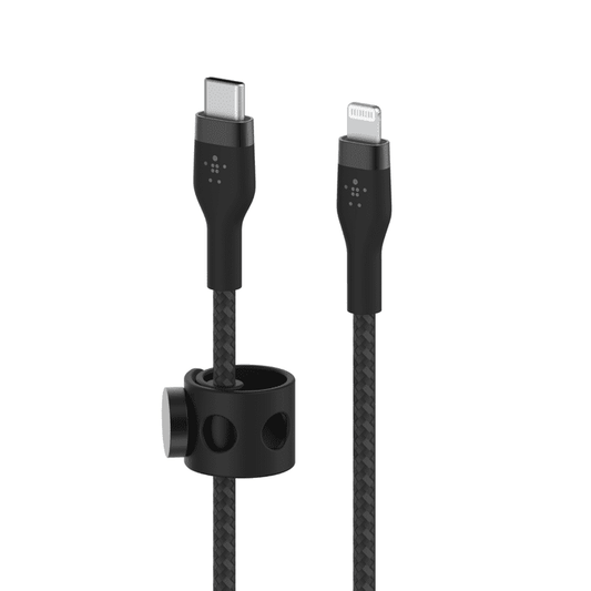 Belkin BOOST↑CHARGE PRO Flex USB-C Cable with Lightning Connector (3M) - Black