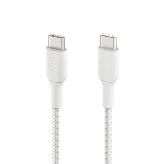 Belkin BoostCharge Braided USB-C to USB-C 1m (2 Pack) - White