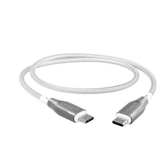 Cygnett Armoured USB-C To USB-C (USB 2.0) 1m - White