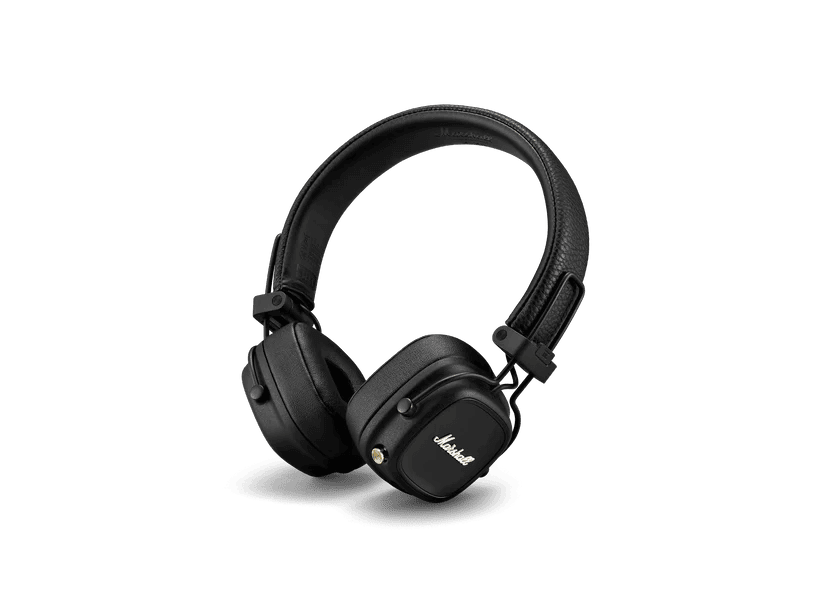 سماعات Marshall Major IV فوق الأذن بتقنية Bluetooth - أسود