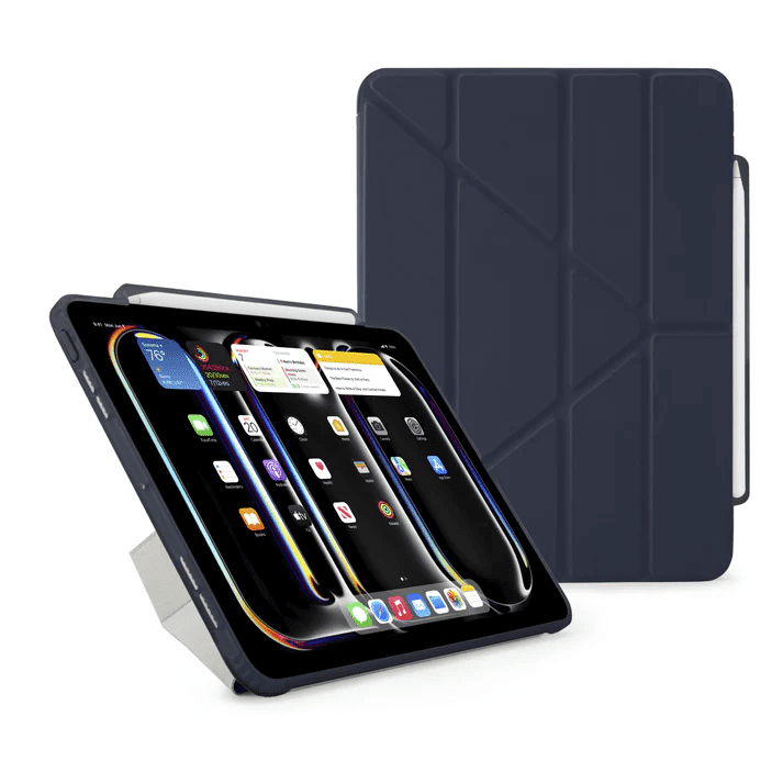 Pipetto iPad Pro 13 (2024) Origami No3 Pencil Case - Dark Blue