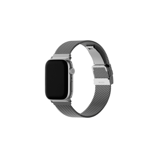 UNIQ DANTE PRO APPLE WATCH SELF-ADJUSTABLE MESH STEEL BAND 42/41/40MM - TITANIUM SILVER