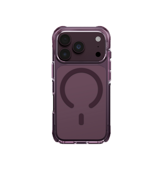 UNIQ HYBRID IPHONE 18 PRO MAGCLICK CHARGING COMBAT - DEEP BURGUNDY