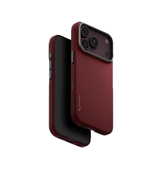 UNIQ HYBRID IPHONE 18 PRO MAGCLICK CHARGING KEVA EDGE - EMBER RED