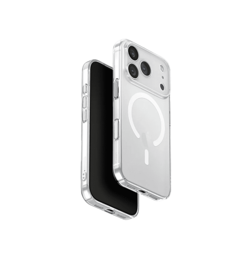 جراب UniQ AirSuit بسُمك 1.3 مم فائق النحافة والمتوافق مع MagClick لهاتف iPhone 17 Pro - شفاف