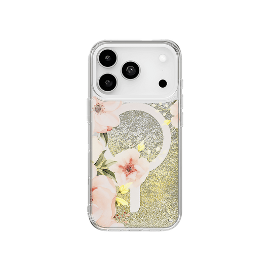 جراب UniQ COEHL FLEURETTE لهاتف iPhone 17 Pro، متوافق مع الشحن المغناطيسي MagClick™ - أزهار الربيع