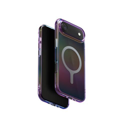 Uniq Iridescia Holographic Protective Case with MagClick Compatibility for iPhone Air - Midnight Quartz