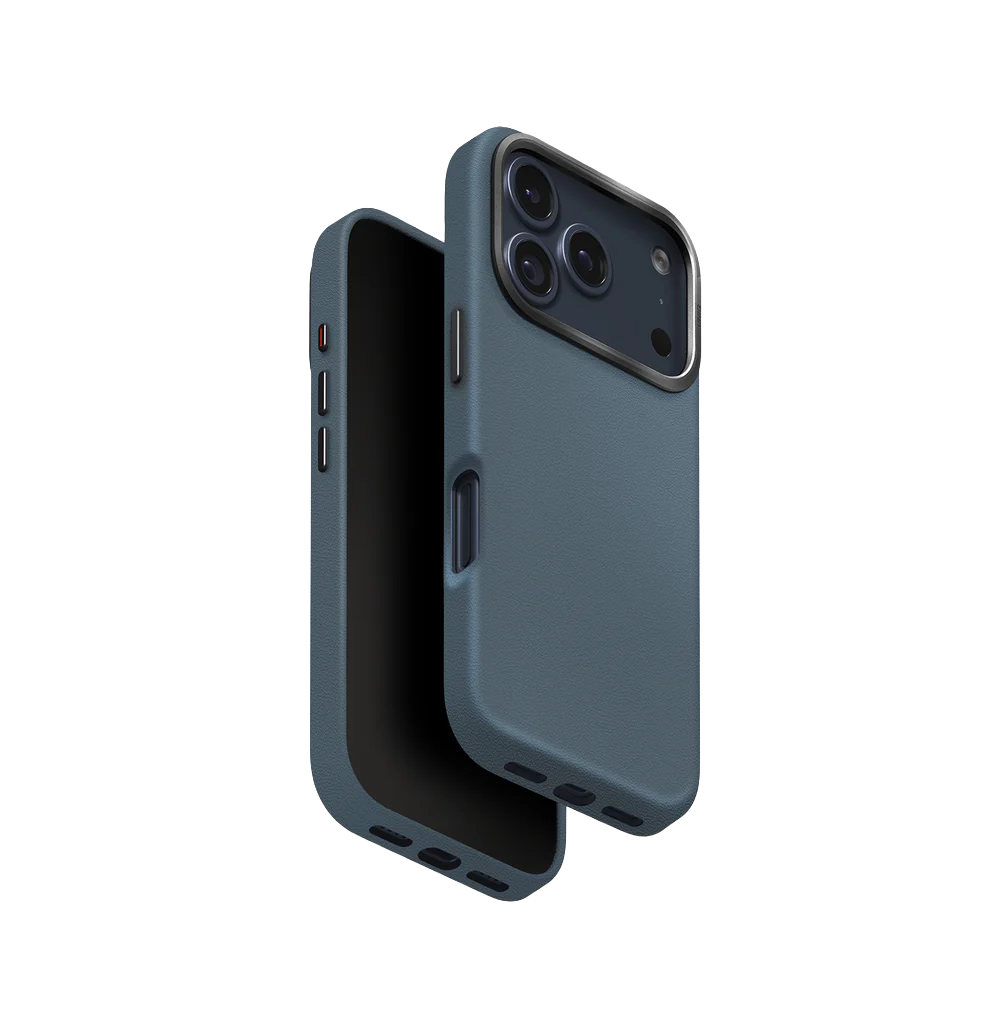 Uniq Lyden Premium Leatherette Case for iPhone 17 Pro - Ash Blue