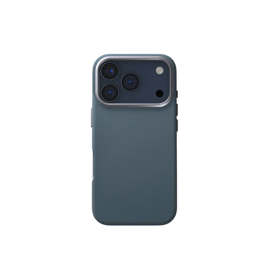 Uniq Lyden Premium Leatherette Case for iPhone 17 Pro - Ash Blue
