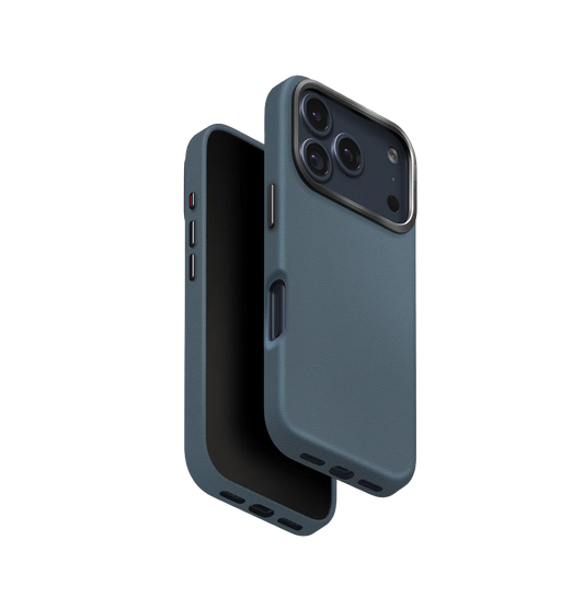 Uniq Lyden Premium Leatherette Case for iPhone 17 Pro Max - Ash Blue