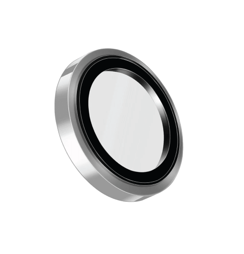 Uniq Optix Prime Stainless Steel Camera Lens Protector for iPhone 17 Pro / 17 Pro Max - Silver Chrome