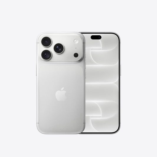 Front and back view of the Apple iPhone 18 Pro 256GB in Silver available at Tradeline.
