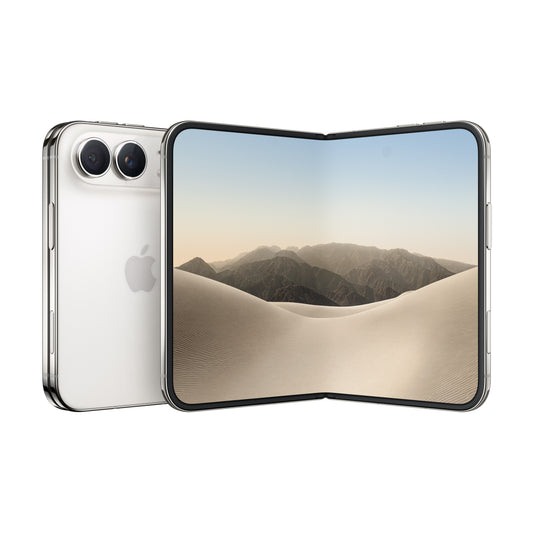 Front and back view display of the iPhone Duo 1TB Star White available at Tradeline.