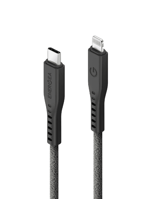 ENERGEA Flow Lightning to USB-C Cable 1.5M - BLACK