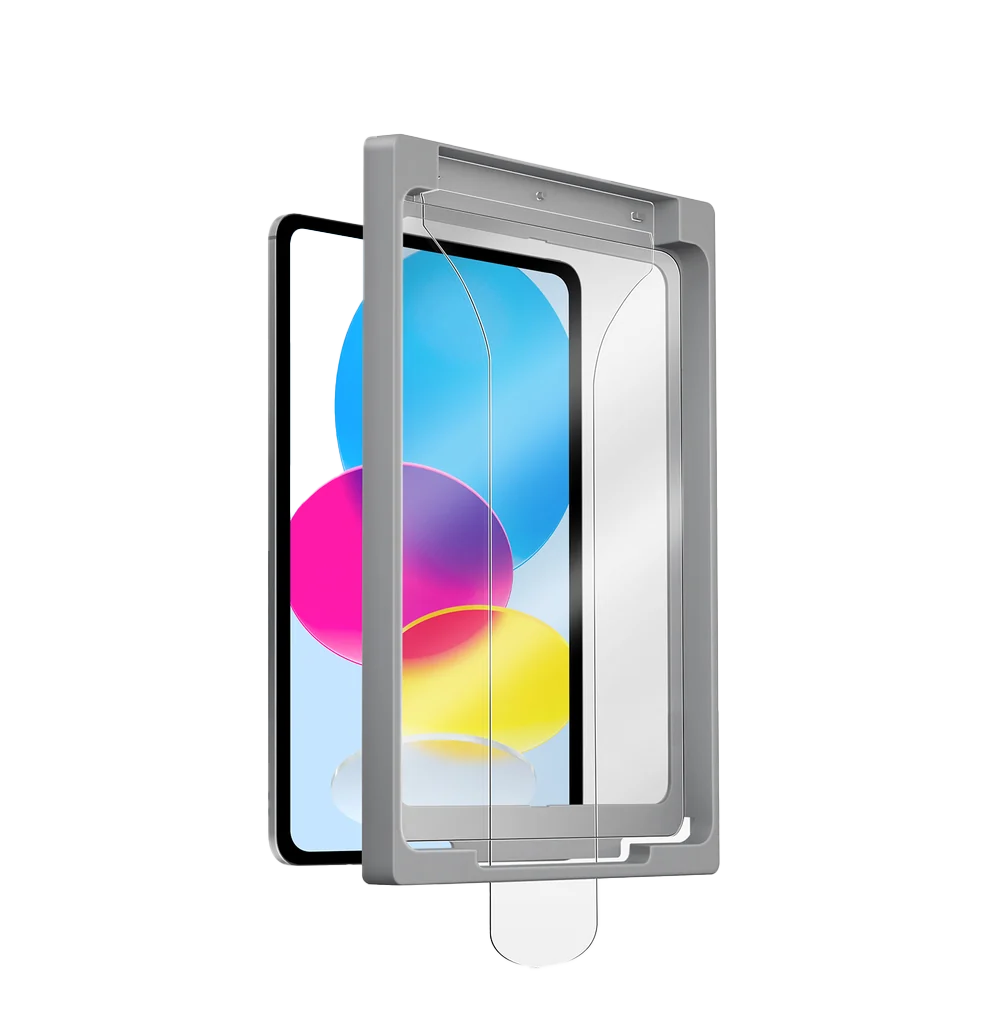 UNIQ OPTIX CLEAR EXOFIT APPLICATOR IPAD (A16/10TH GEN) GLASS SCREEN PROTECTOR