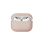 غطاء سماعات UNIQ LINO HYBRID LIQUID SILICON AIRPODS PRO الجيل الثاني (2022) - لون وردي فاتح (Blush)