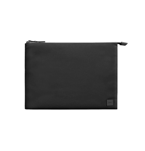 Uniq Lyon Slim Water-Resistant Nylon Laptop Sleeve Up to 16” - Midnight Black