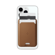 حامل بطاقات Spigen MagSafe طراز Valentinus | يتسع لـ 3 بطاقات (MagFit) - بني