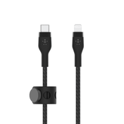 كابل Belkin BOOST↑CHARGE PRO Flex من USB-C إلى Lightning (3 متر) - أسود