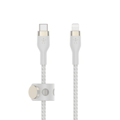 كابل Belkin BOOST↑CHARGE PRO Flex من USB-C إلى Lightning بطول 3 متر - أبيض