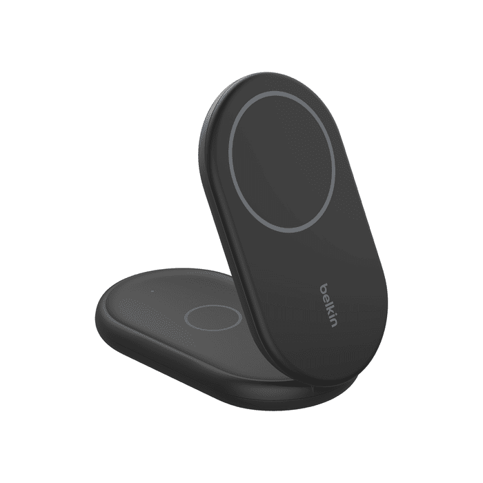 Belkin BoostCharge 2in1 Wireless Charging Stand with Magnetic Qi2 15W - Black