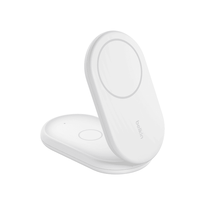 Belkin BoostCharge 2in1 Wireless Charging Stand with Magnetic Qi2 15W - White