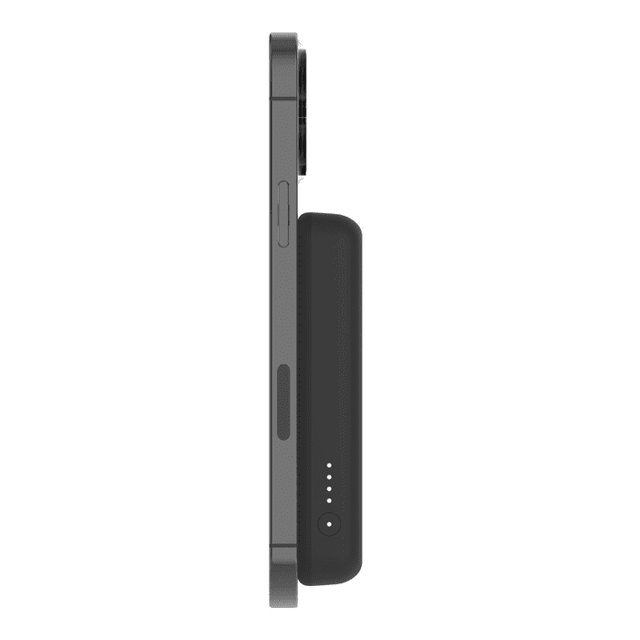 باور بنك Belkin BoostCharge مغناطيسي لاسلكي 5,000 مللي أمبير مع حامل - أسود