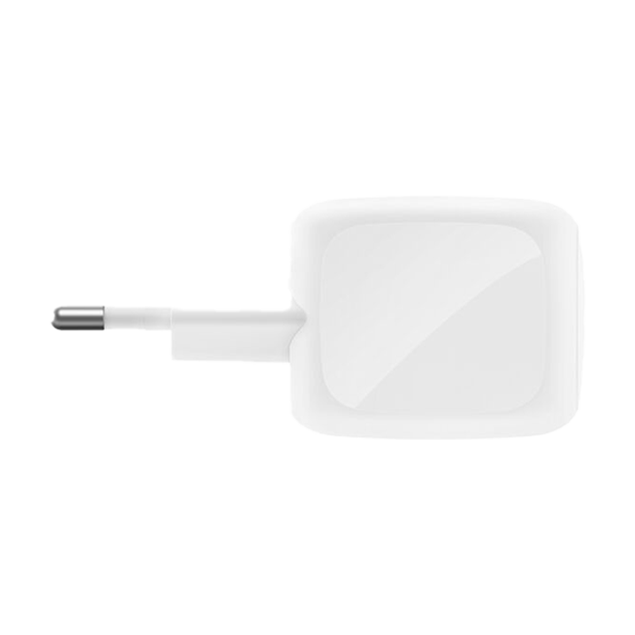 شاحن Belkin BoostCharge Pro بقدرة 50 واط ومنفذي USB-C بتقنية GaN - أبيض