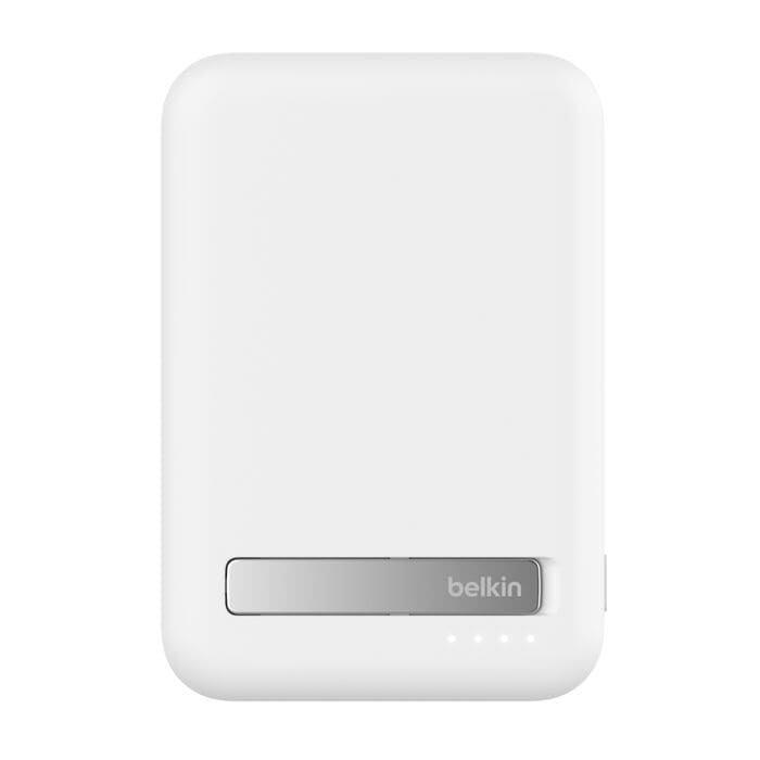 باور بنك Belkin BoostCharge Pro المغناطيسي بتقنية Qi2 بقدرة 15 واط وسعة 8,000 مللي أمبير - أبيض