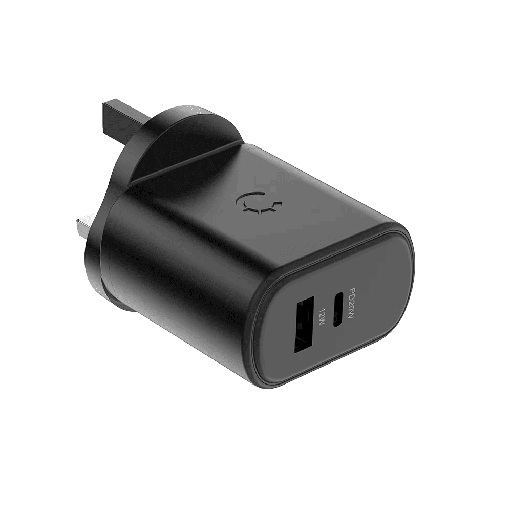 Cygnett 32W USB-C PD Dual Port Wall Charger -  Black