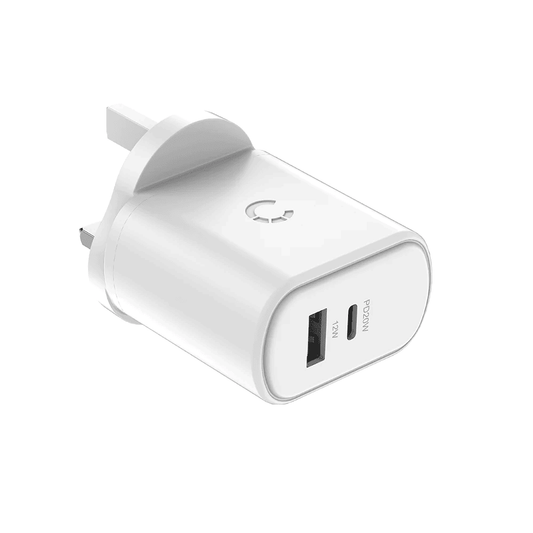Cygnett 32W USB-C PD Dual Port Wall Charger -  White