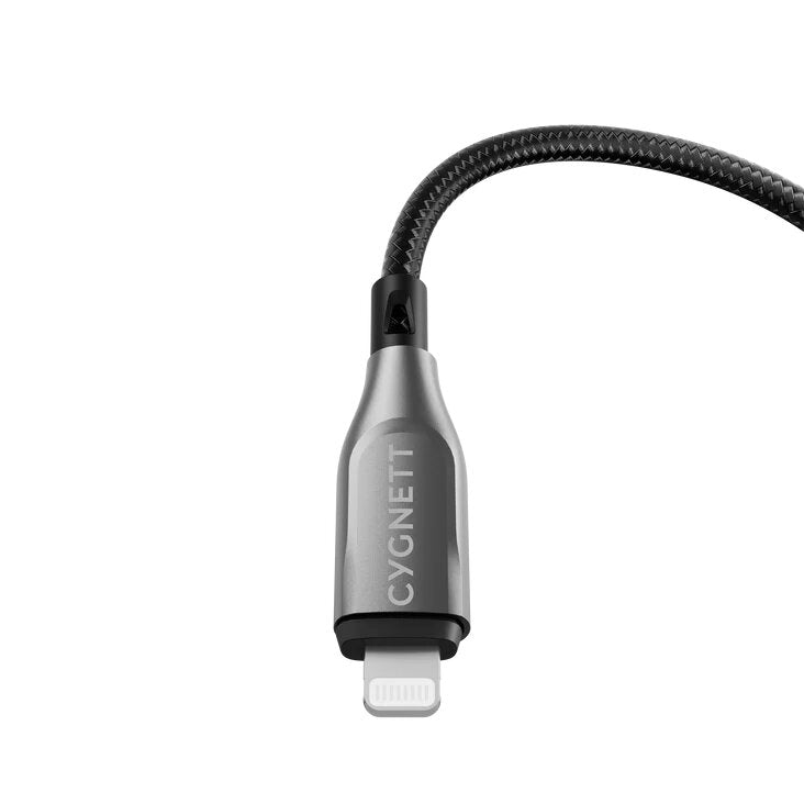 Cygnett Armoured Lightning To USB-C 1m - Black