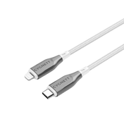 كابل Cygnett Armoured من Lightning إلى USB-C بطول 2 متر - أبيض
