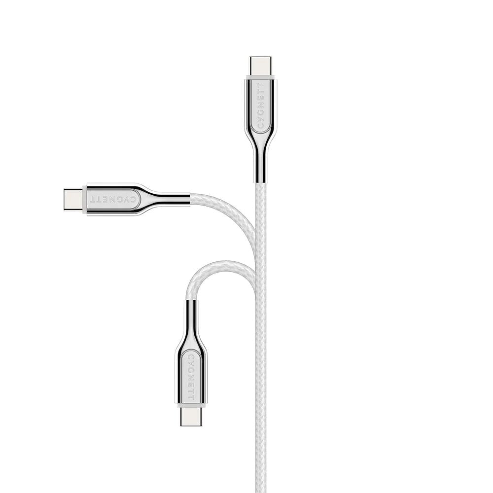 Cygnett Armoured Lightning to USB-C Cable 2m - White