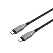 كابل Cygnett Armoured USB-C إلى USB-C (USB 2.0) بطول 1 متر - أسود
