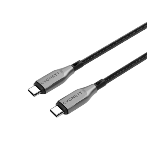 كابل Cygnett Armoured USB-C إلى USB-C (USB 2.0) بطول 2 متر - أسود