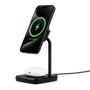 شاحن Cygnett ChargeBase Qi2.0 اللاسلكي المغناطيسي 2 في 1 - أسود