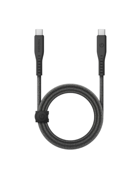 كابل ENERGEA Flow ‏USB-C إلى USB-C بقدرة 240 واط بطول 1.5 متر - أسود