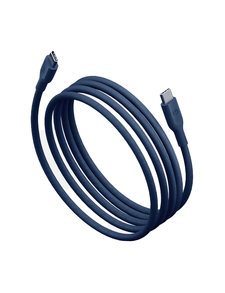 ENERGEA Flow 60W USB-C to USB-C Cable 1.5M - INDIGO BLUE