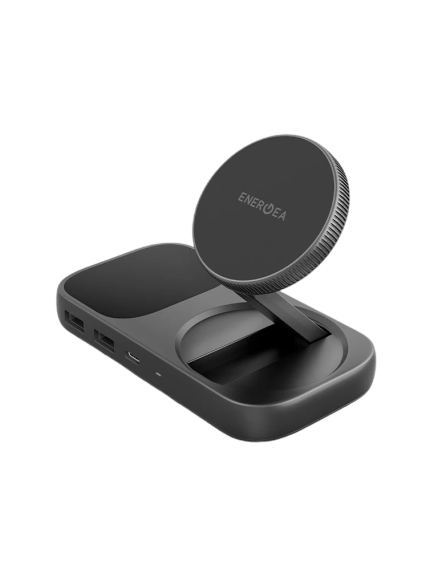 ENERGEA WiDock Plus 7-IN-1 With Qi2 certified & MagSafe Charging - GUNMETAL