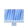 24-inch iMac with Retina 4.5K display: Apple M4 chip with 10-core CPU and 10-core GPU, 256GB SSD - Blue