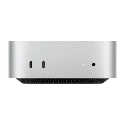 Mac mini: شريحة Apple M4 مع وحدة معالجة مركزية 10 أنوية ووحدة معالجة رسومات 10 أنوية، ووحدة تخزين SSD بسعة 512 جيجابايت - فضي