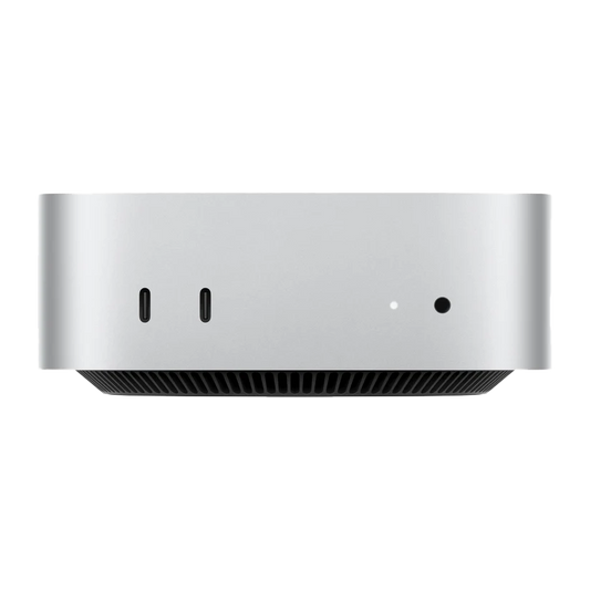 Mac mini: شريحة Apple M4 مع وحدة معالجة مركزية 10 أنوية ووحدة معالجة رسومات 10 أنوية، ووحدة تخزين SSD بسعة 512 جيجابايت - فضي