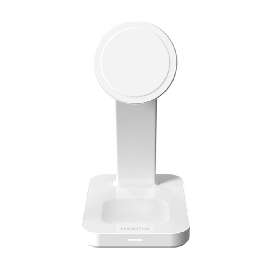 Mophie Snap+ 3-in-1 Wireless Charge Stand Qi2 - أبيض