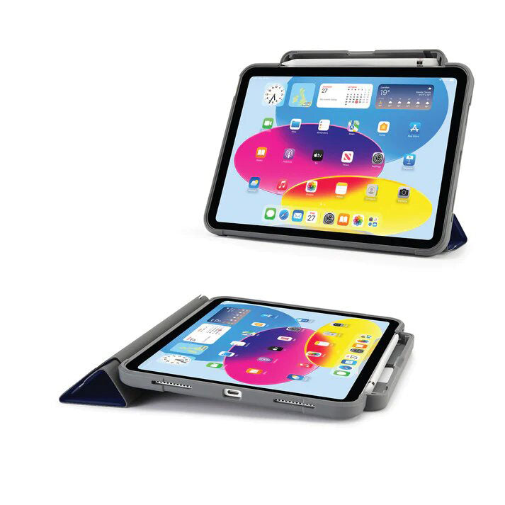 Pipetto iPad 10th Gen (2022) Origami No2 Pencil Shield Case - Dark Blue