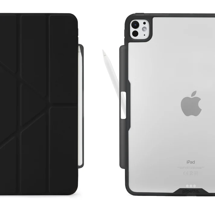 Pipetto iPad Pro 11 (2024) Origami No3 Pencil Case - Black