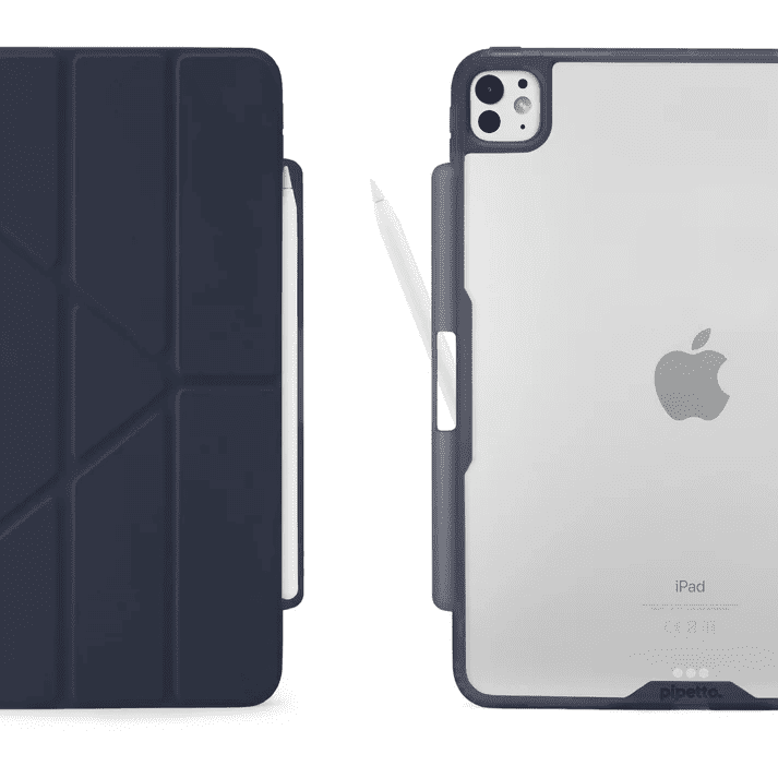Pipetto iPad Pro 11 (2024) Origami No3 Pencil Case - Dark Blue