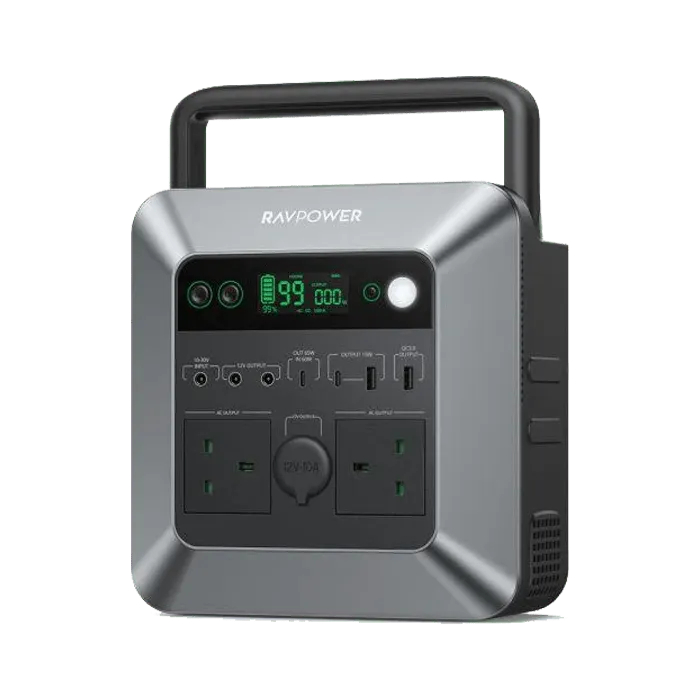 RAVPower 712Wh | 600W Portable Power Station - Black