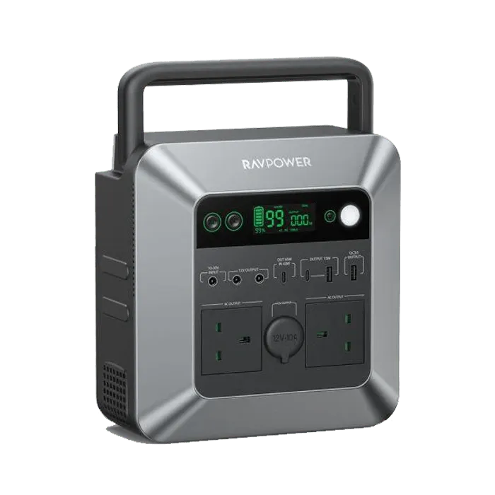 RAVPower 712Wh | 600W Portable Power Station - Black