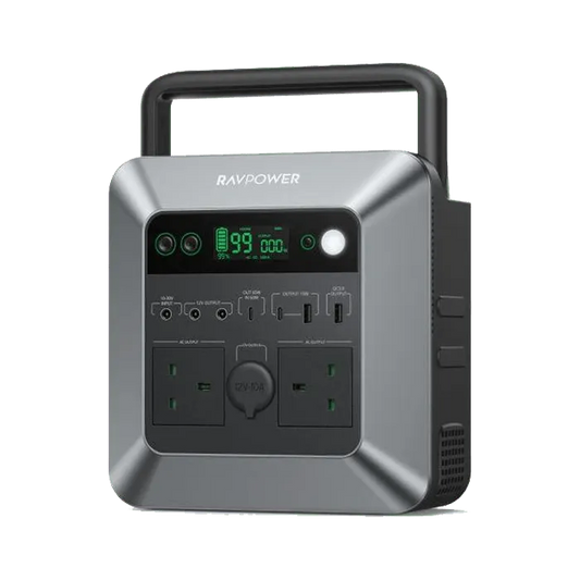 RAVPower 712Wh | 600W Portable Power Station - Black